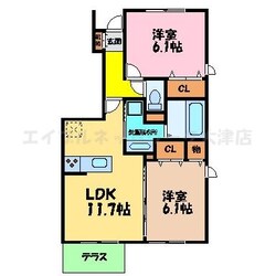 M’ｓ　コートの物件間取画像